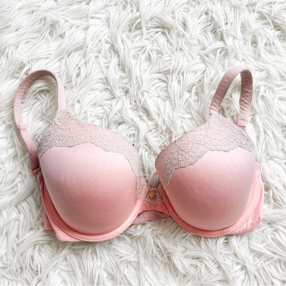 Victoria’s Secret Lined Perfect Coverage Lace Bra 34D